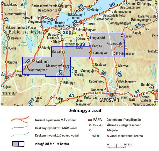 Somogyvár Komplex érzékenységi és terhelhetőségi vizsgálati jelentés közút területének határától számított két méter távolságon belül fa ültetéséhez vagy kivágásához, illetve c) amennyiben az