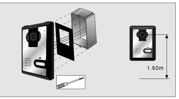 AZ EGYSÉGEK ÉS TARTOZÉKOK ISMERTETÉSE 1. 7 LCD TFT képernyő 2. Óra 3. Megfigyelő View kapcsoló 4. Riasztás kapcsoló 5. Beszélgetés kapcsoló 6.