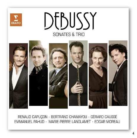 DEBUSSY SZONÁTÁK ÉS TRIÓK RENAUD CAPUÇON 0190295773960 Claude Debussy: d-moll szonáta gordonkára és