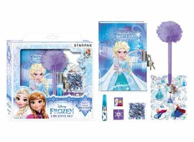 nyomdával és színes markerekkel FROZEN 500-1704 4 Kreatív szett színezős nyomdával és színes