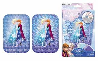flitter, 1 nyomda és 1 tintapárna. 1 2 4 Kreatív szett naplóval, FROZEN designnal.