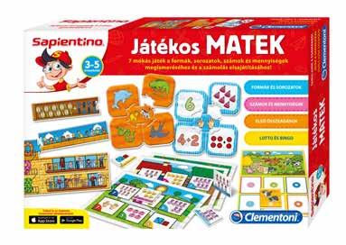 Sapientino 4 A Játékos Matek olyan oktató játékok gyűjteménye, melyeket óvodás korú gyermekek számára terveztek. A játék segít elsajátítani az alapvető matematikai fogalmakat.