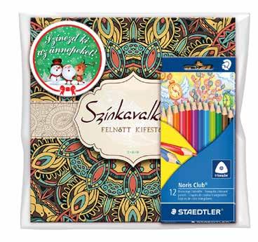 12 NC Staedtler 500-19027 Színező felnőtt 2 lap SZÍNKAVALKÁD + színesc.