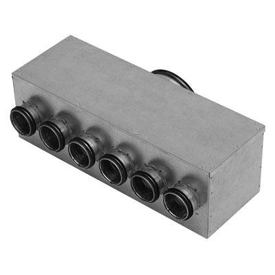 MHU - Elosztó doboz A Az osztódoboz alkalmazható befújt és elszívott levegőhöz egyaránt. Elérhető több típusban és méretben.
