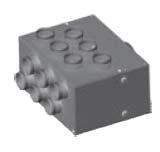 VKRBI - Elosztó doboz A Az osztódoboz alkalmazható befújt és elszívott levegőhöz egyaránt.