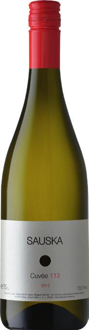 Sauska Cuvée 113 2015 Tokaj Az alap. Helyi- és világfajták házasítása: furmint, hárs, muskotály mellett sauvignon blanc és chardonnay. Csupa izgalom gyömbérrel, ananásszal, szőlővirággal.