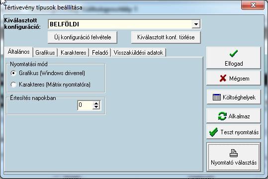 rögzített levél esetén! Az egyes adat tartalmak nyomtatási pozícióját külön-külön lehet beállítani a következők szerint: Minden adattartalomhoz egy befoglaló téglalap adható meg.