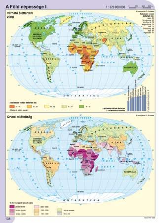 Az atlasz felépítése: Térképismeret Magyarország térképei Európa térképei Ázsia térképei Afrika térképei Amerika térképei Ausztrália és Óceánia térképei A sarkvidékek térképei A Föld térképei