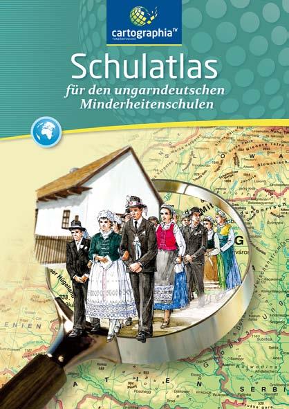 követelményeihez készült német nyelvű iskolai atlaszt.