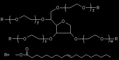 szorbitán-oleát A különbözı etilénglikol-észterek, glicerin-észterek és ezek etoxilált származékai élelmiszeripari termékek emulgeátorai, stabilizátorai.