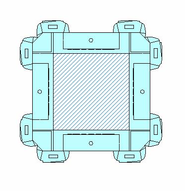 függően akár 90x90 cm-es keresztmetszetig is alkalmazható, de ekkor már