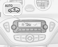Hőmérséklet-szabályozás 125 Kezelőszervek: ventilátor fordulatszám hőmérséklet levegőelosztás n : hűtés AUTO : automatikus üzemmód 4 : belső levegőkeringtetés V : párátlanítás és jégmentesítés Ü :