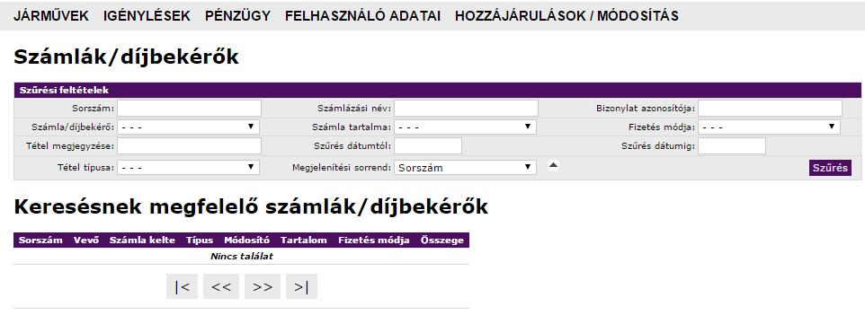 4.3. PÉNZÜGY A Tobi rendszer által kezelt két tevékenységek két különböző céghez tartozik. A Behajtási hozzájárulások kiadása a Főváros Önkormányzat megbízásából BKK Zrt.