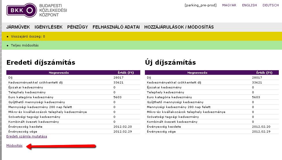 hogy a rendszámcserét véglegesítsük.