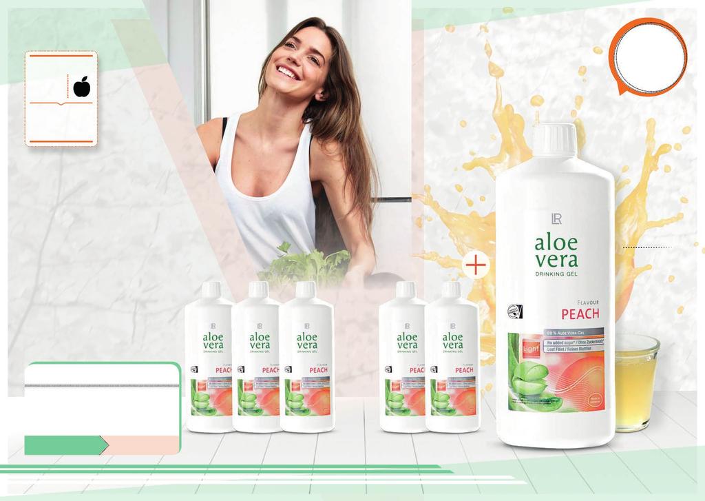 02 5+1 AJÁNDÉK TUDATOS TÁPLÁLKOZÁS KEVESEBB KALÓRIA az aloe vera erejével Az Aloe vera őszibarack ízű ivógél ideális választás mindenkinek, aki tudatosan táplálkozik.