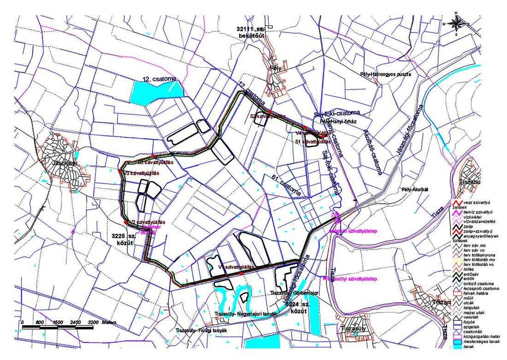illeszkedik be. A tározó 55,7 km 2 -en valósult meg, amelyhez 4,3 millió köbméter földből készített, 4,4 m magas, 25 km hosszúságú töltéseket alakítottak ki a szakemberek.