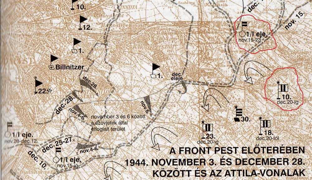 tartalékhadosztály kb. fős 2000 gyalogsággal védte az Isaszeg-Pécel-Dány-dél vonalat, ez azonban nem volt elegendő, ezért nov. 13-tól a magyar 1/I.