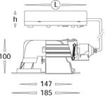 !! TARG 54000X 1x18W Elektronikus előtéttel, fényforrás nélkül TARG 54000EL