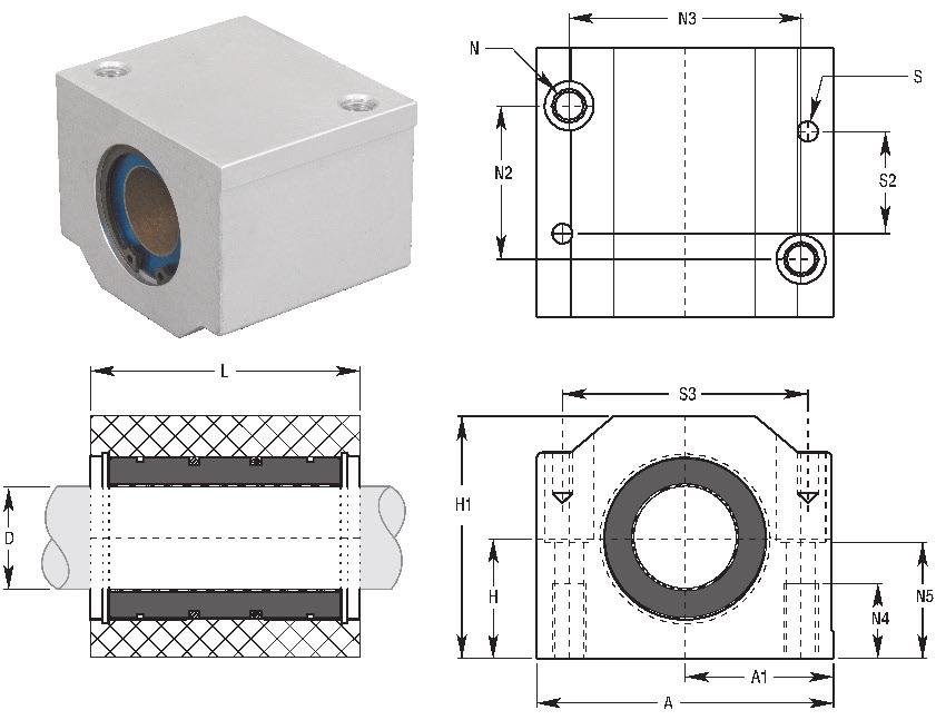 PM / PMC TÍPUS PM / PMC TYPE D H H1 A A1 L N N2 N3 N4 N5 S S2 S3 (mm) (N) (kg) PM - precíziós sorozat / precision series 84.39.3 PM 8 8 15 28 35 17,5 3 2 M4x,7 25,15 9 14,5 - - - 412,69 2,15 84.39.4 PM 1 1 16 31,5 4 2 36 29,15 15 29 31 5984,95 M5x,8 11 84.