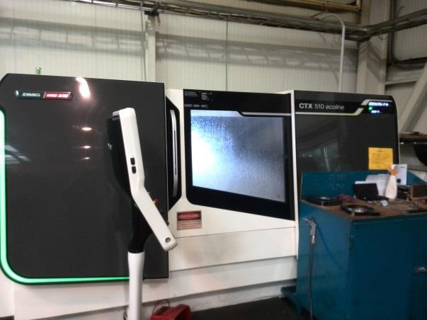 Esztergálható hossz: 1100mm DMG CTX 510 Ecoline esztergagép