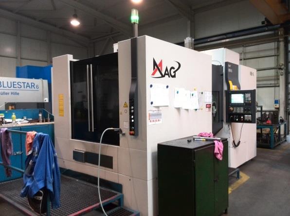 2013, 2015 Vezérlő típusa: SIEMENS 840D Paletta: 630x630 Főorsó HSK100