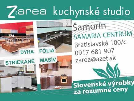 com zlatý dub biela èerešòa 530166 Požičovňa gastro zariadení obalový materiál suroviny 02 4552 3886 cornico.sk 230160 330082 Redakcia: Korzo Bélu Bartóka 14/C, DUNAJSKÁ STREDA tel.