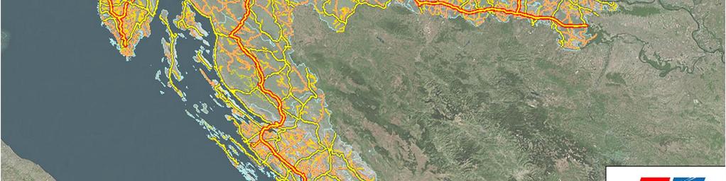 594,90 km megyei közútból és 8.939,10 km helyi közútból áll.