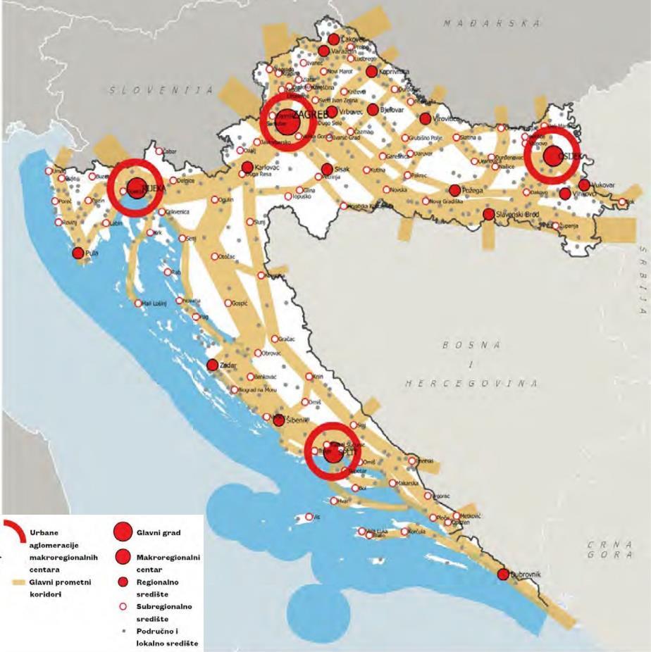 területek és közlekedési irányok (Forrás: