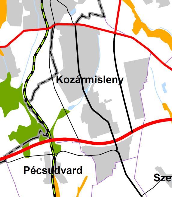 3.4.2 A Baranya megye Területrendezési terve (BmTrT) szerint: Magterület övezete Vonatkozó előírások (OTrT) 17.