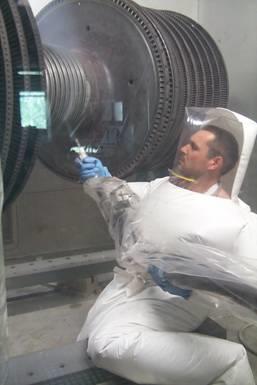 works in ventilated suit inside a ventilated room to remove CO 2 and contamination Needs