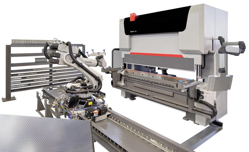 30 AUTOMATIZÁLÁS Bending Cell Hajlítóközpont teljesen automatizált lemezmegmunkáláshoz Előnyök az ügyfél számára Nagyfokú automatizáltság hajlítás során.