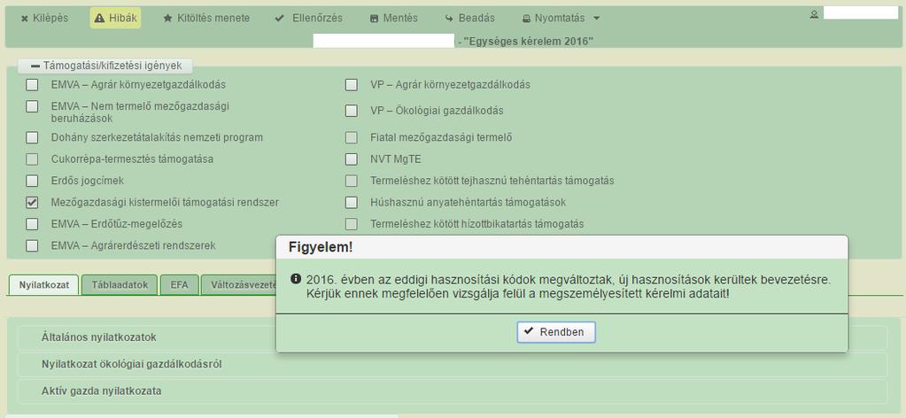 5 5. Kattintson ismét a Rendben -re és megjelenik: 6 7 6.