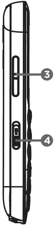 Fülhallgató kimenet 12. Mikrofon 13. Balra menügomb 14. Hívás gomb 15. Jobbra menügomb 16.