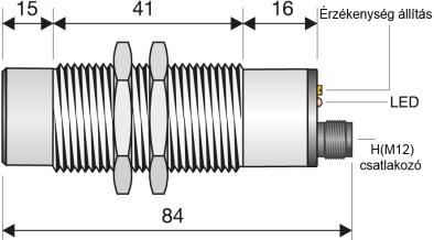 30mm átmérő Csatlakozós, beépíthető típus Csatlakozós, SC30SP - A20 NO H SC30SM - A20 NO H SC30SP - AE25 NO H SC30SM - AE25 NO H SC30SP - A20 NC