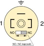 Csatlakozó típusok 1: H (M12) 3: K (Mod 12) 1 =