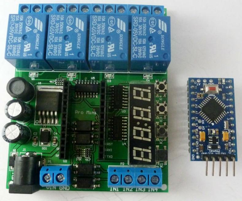 Egyszerű PLC Arduinoval A legegyszerűbb PLC-k a központi feldolgozó egységen kívül csak digitális ki- és