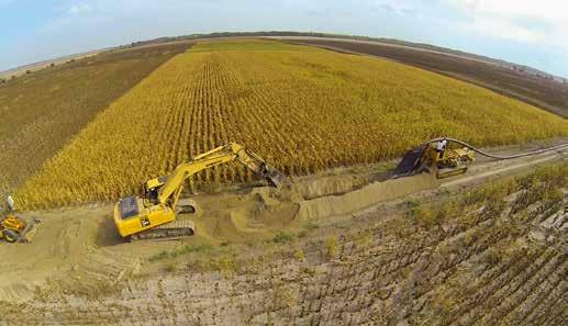 közművek / PUBLIC UTILITIES 250 m nyílt árok / open trench