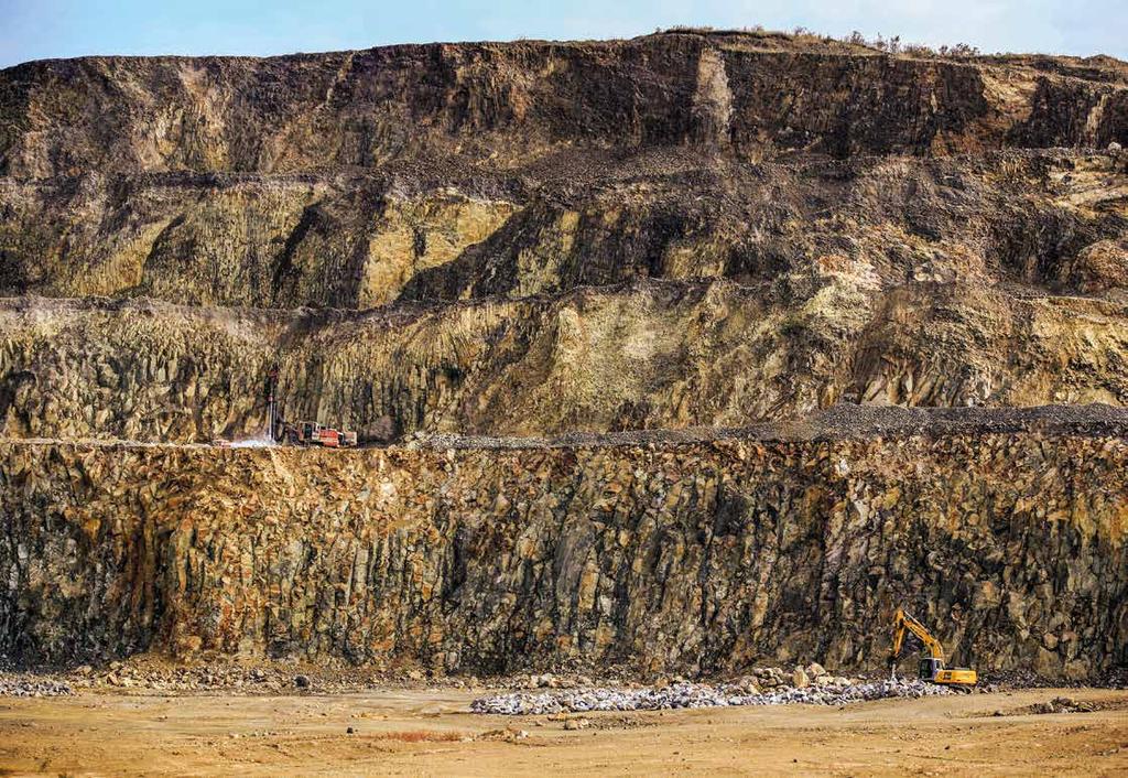 bányászat / Quarrying Tállya andezit /