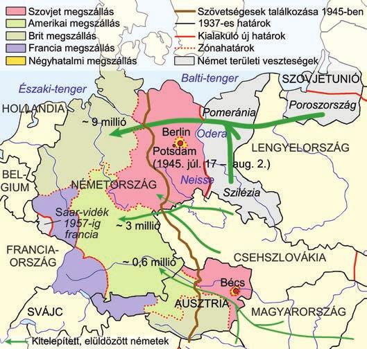 A jóvátétel egyes országok így hazánk számára nagyobb, míg mások (Bulgária) számára kisebb anyagi megterhelést jelentett. Ebben a határkérdésekhez hasonlóan elsősorban a szovjet álláspont érvényesült.