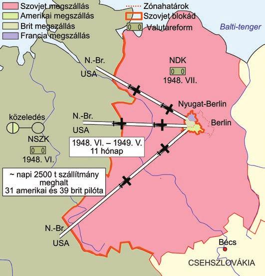 A berlini válság részét lefoglalta, a hadifoglyokat pedig kényszermunkára visszatartotta területén.