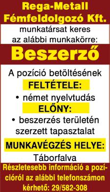 Könnyû fizikai munka, három mûszakos munkarend. Trenkwalder Kft. 6000 Kecskemét, Batthyány utca Targoncavezetõ pozícióba keresünk munkatársakat három 10. Tel.