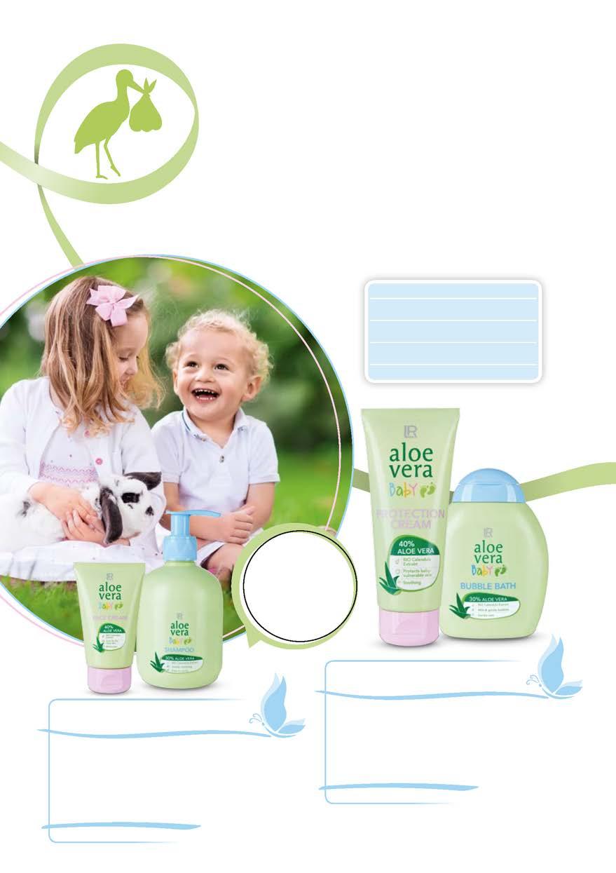 Add tovább a jó dolgokat! ÁPOLÁS ÉS VÉDELEM a kezdetektől Az aloe vera a legkisebbek gyengéd ápolásáról is gondoskodik. A popsikrém cinkkel és panthenollal garantálja az intenzív védelmet.