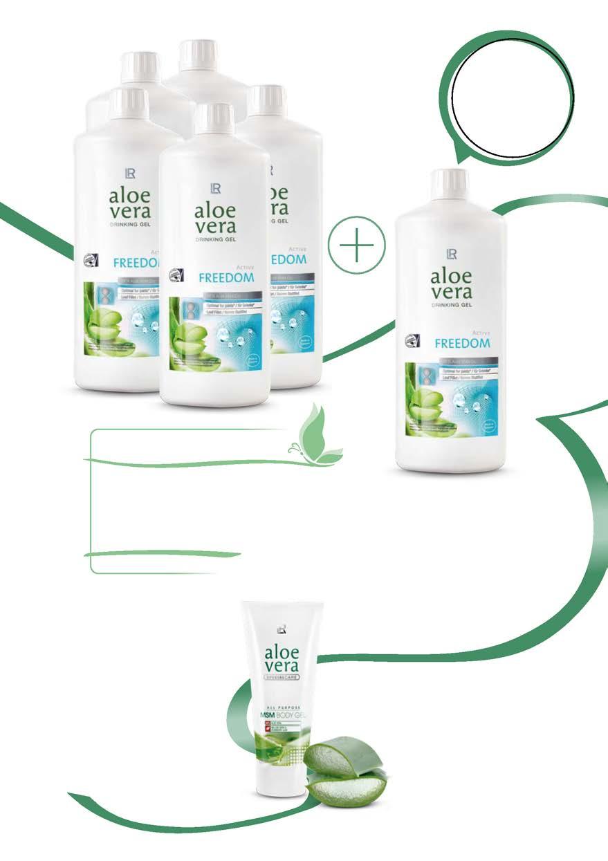 5+1 AJÁNDÉK SZETTBEN 15% MEGTAKARÍTÁS Aloe vera Freedom ivógél 6-os csomag 6 x 1000 ml 80856 173p 65.700, KEDVEZMÉNYES SZETT ÁR 54.