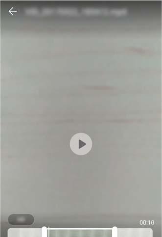 Kamera és galéria Lejátszás/szünet gomb Felbontási beállítások Vágott videó A vágott videó hossza Videóvágás csúszka Módosítások mentése Mentések elvetése 1 Nyissa meg: Galéria.