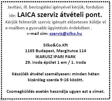 JÓTÁLLÁSI JEGY Forgalmazó 1 neve és központi iroda címe: Silko&Co. Kft. 1165 Budapest, Margit u. 114. Forgalmazó posta címe: Silko&Co Kft 1631, Budapest, Pf:3 Forgalmazó e-mail címe: szerviz@silko.
