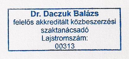 A felelős akkreditált közbeszerzési