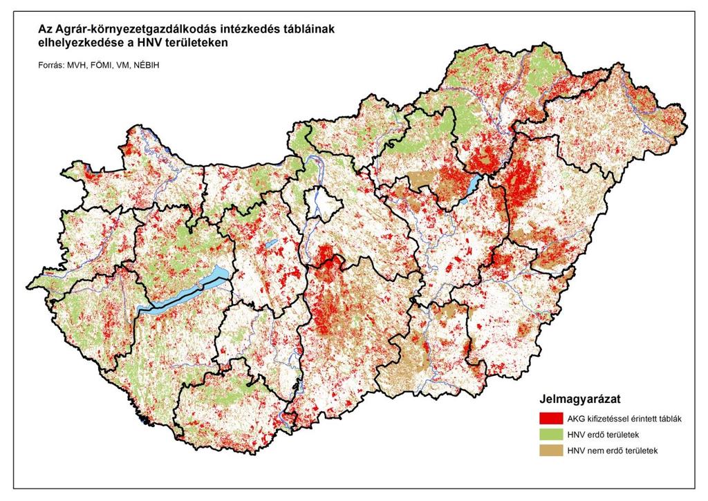 Célprogram HNV terület (ha) Kifizetett terület (ha) HNV terület aránya (%) CC) Hagyományos gyümölcstermesztés cp. 949,93 1152,78 82,4 DA) Nádgazdálkodás cp.