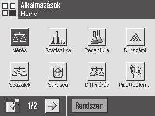 4 Felhasználói profilok Az egyéb felhasználói profilokban tárolt beállítások módosítása igény szerint elvégezhető.