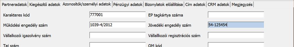 Törzsadatok/Mennyiségi egységek Rögzíteni szükséges a cikkhez használandó mennyiségi egységeket.