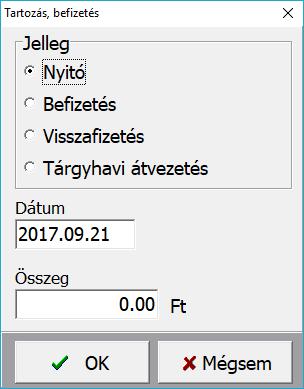 alapján, ezek a mozgások az előző havi jövedéki adót módosítják. A tárgyhavi átvezetés csökkenti a tárgyhavi jövedéki adó összeget.